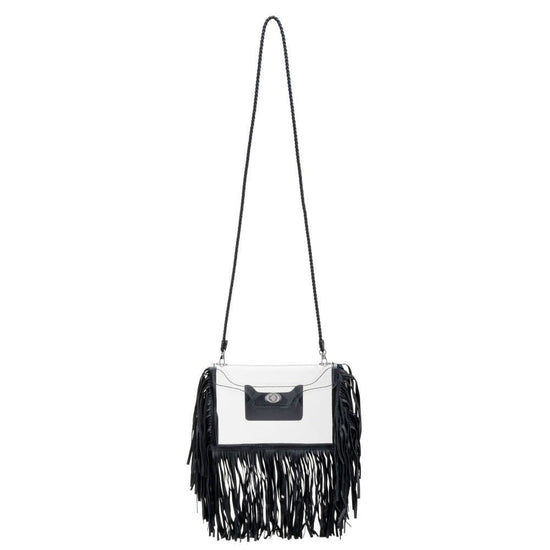 Clear Three Fringe Crossbody