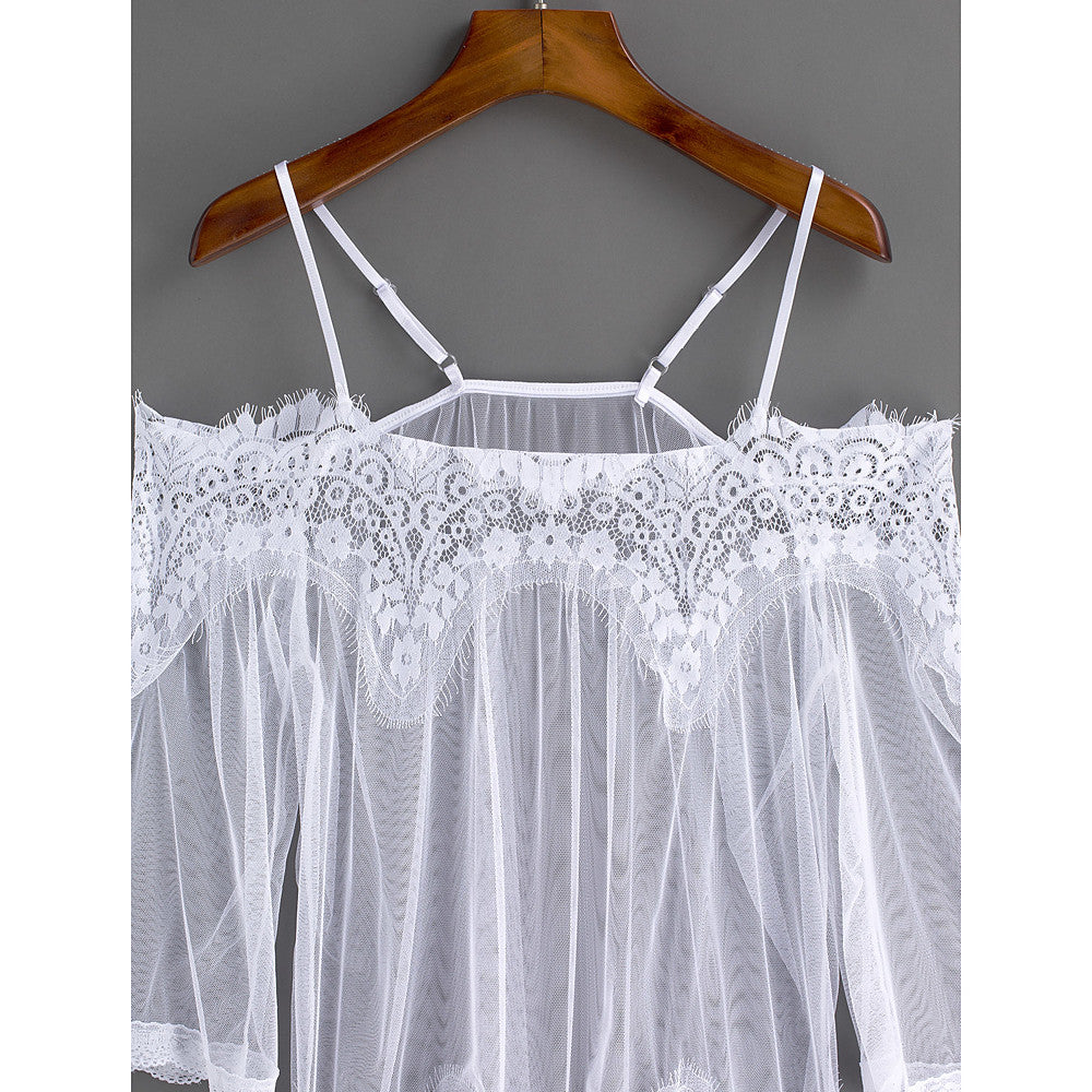 Women's Lace Transparent Super Sexy Babydoll-Walmel